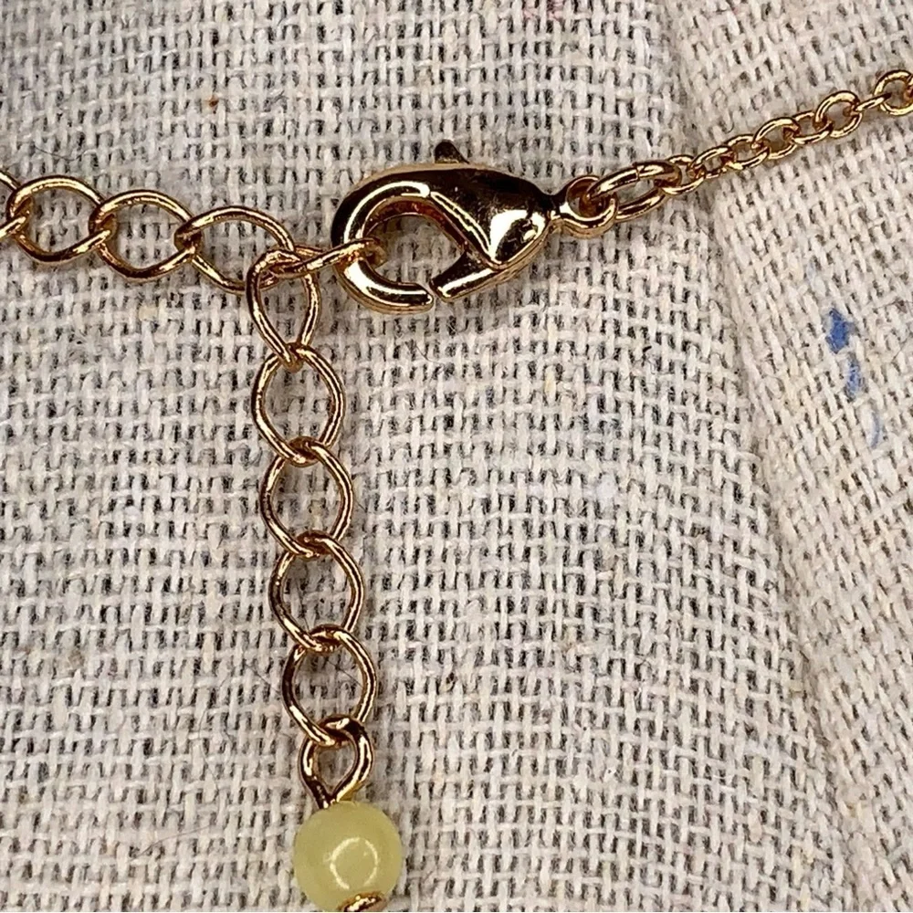 Vintage Avon Rose Gold Pendant Necklace Burgundy Purple Center Stone 19” Length